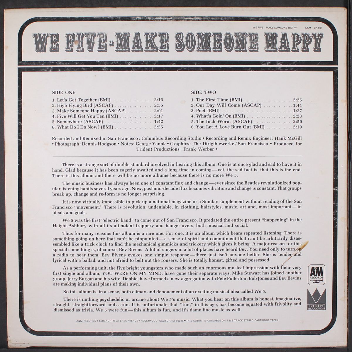 make someone happy by WE FIVE