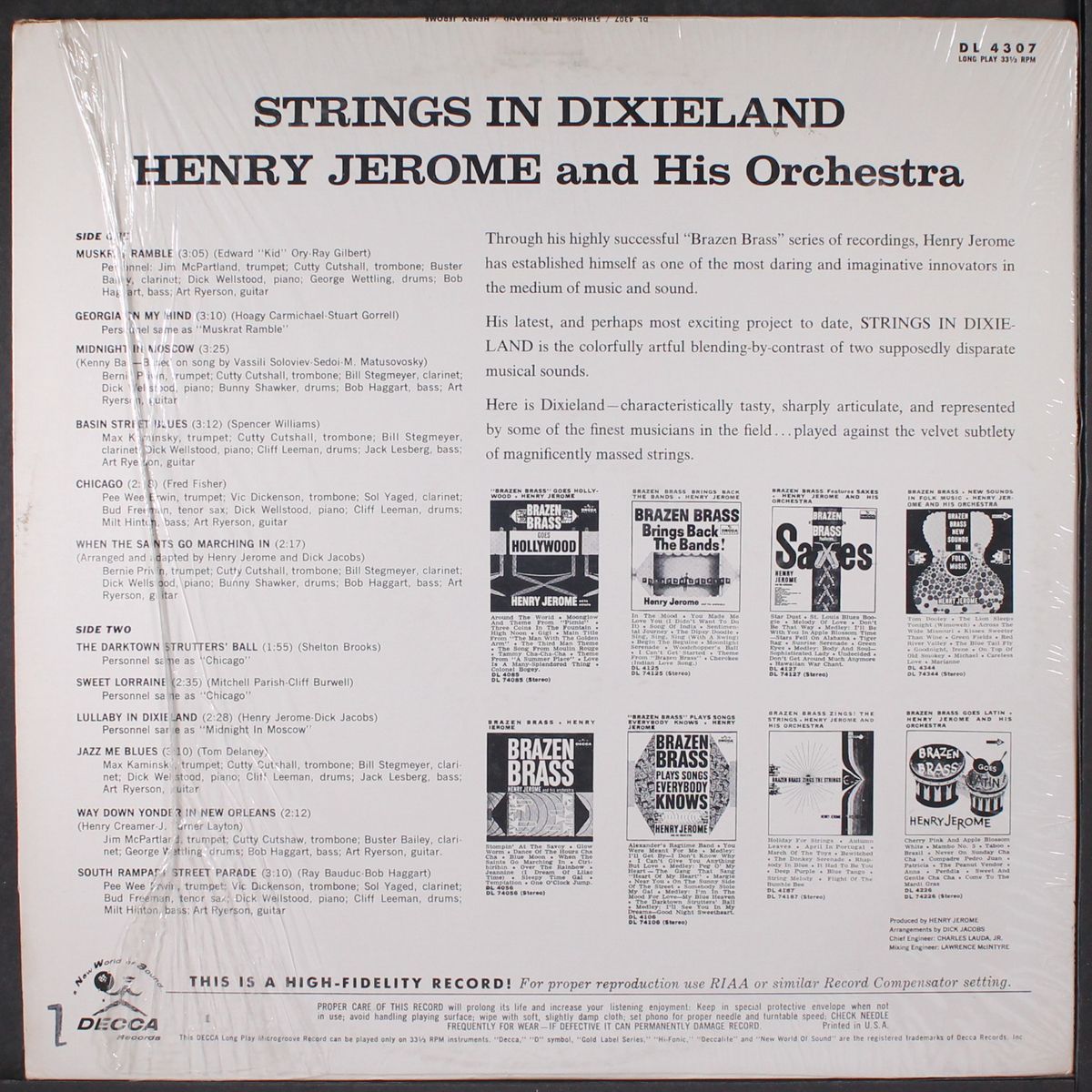 strings in dixieland by HENRY JEROME