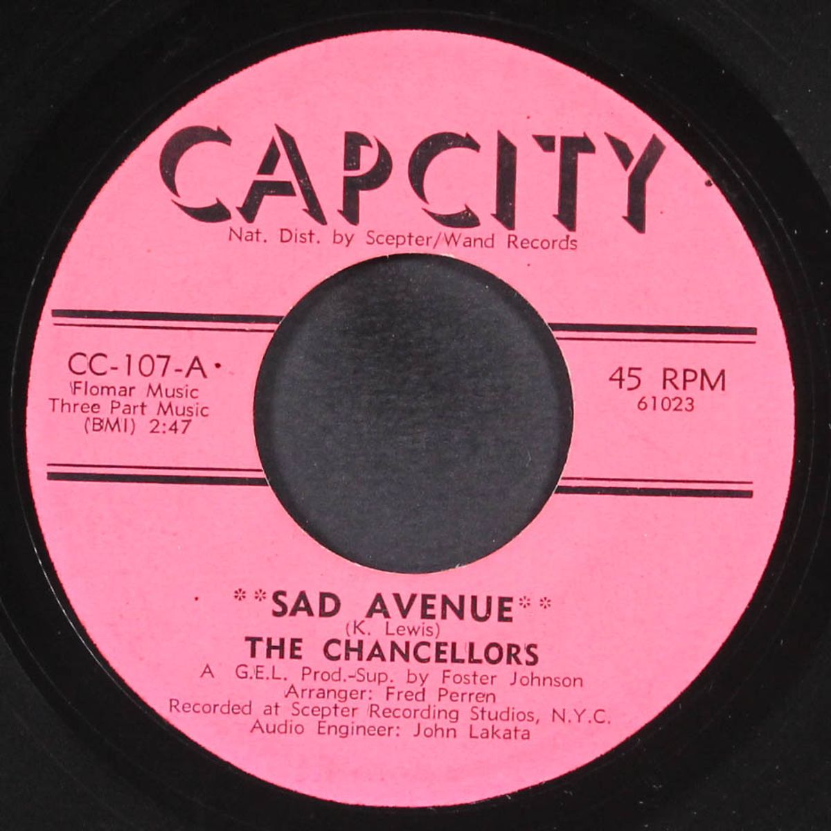 sad avenue / all the way from heaven by CHANCELLORS