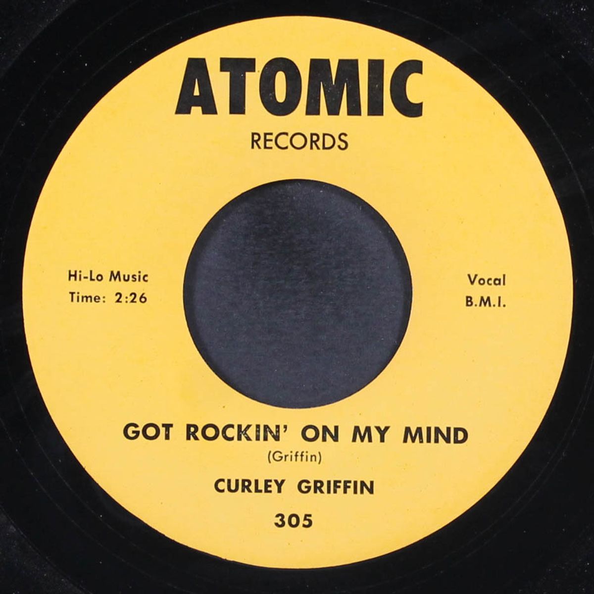 got rockin' on my mind / rock bottom blues by CURLEY GRIFFIN