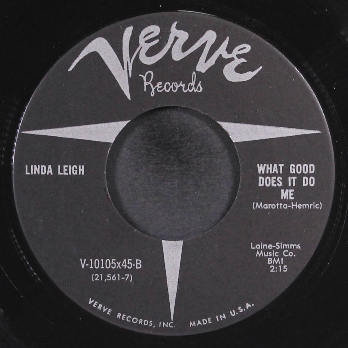 i cry / what good does it do me by LINDA LEIGH