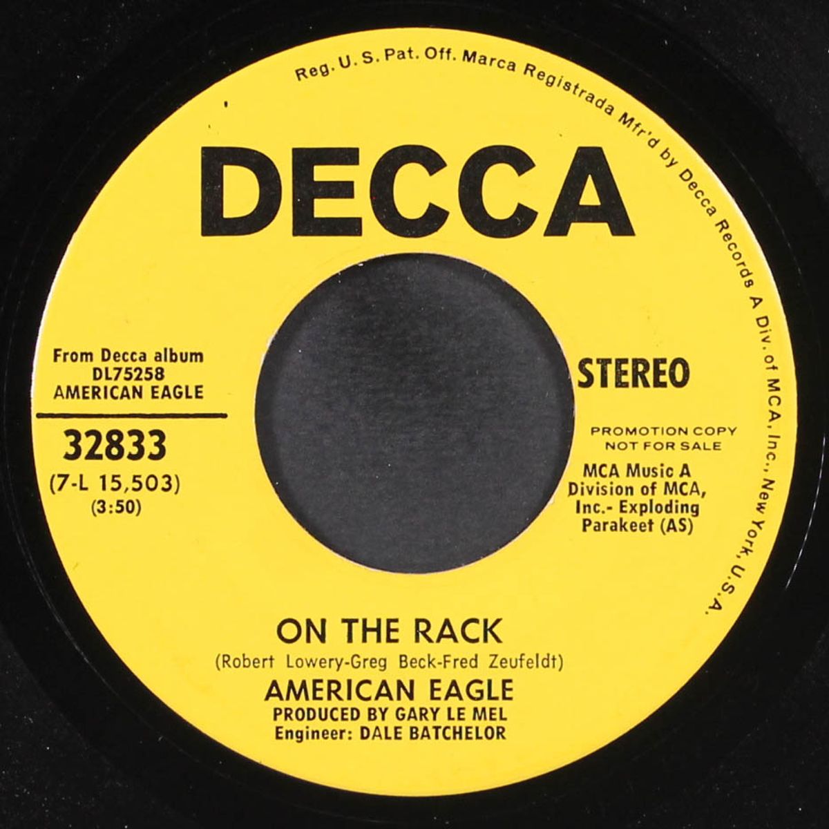 ballad of a well known gun / on the rack by AMERICAN EAGLE