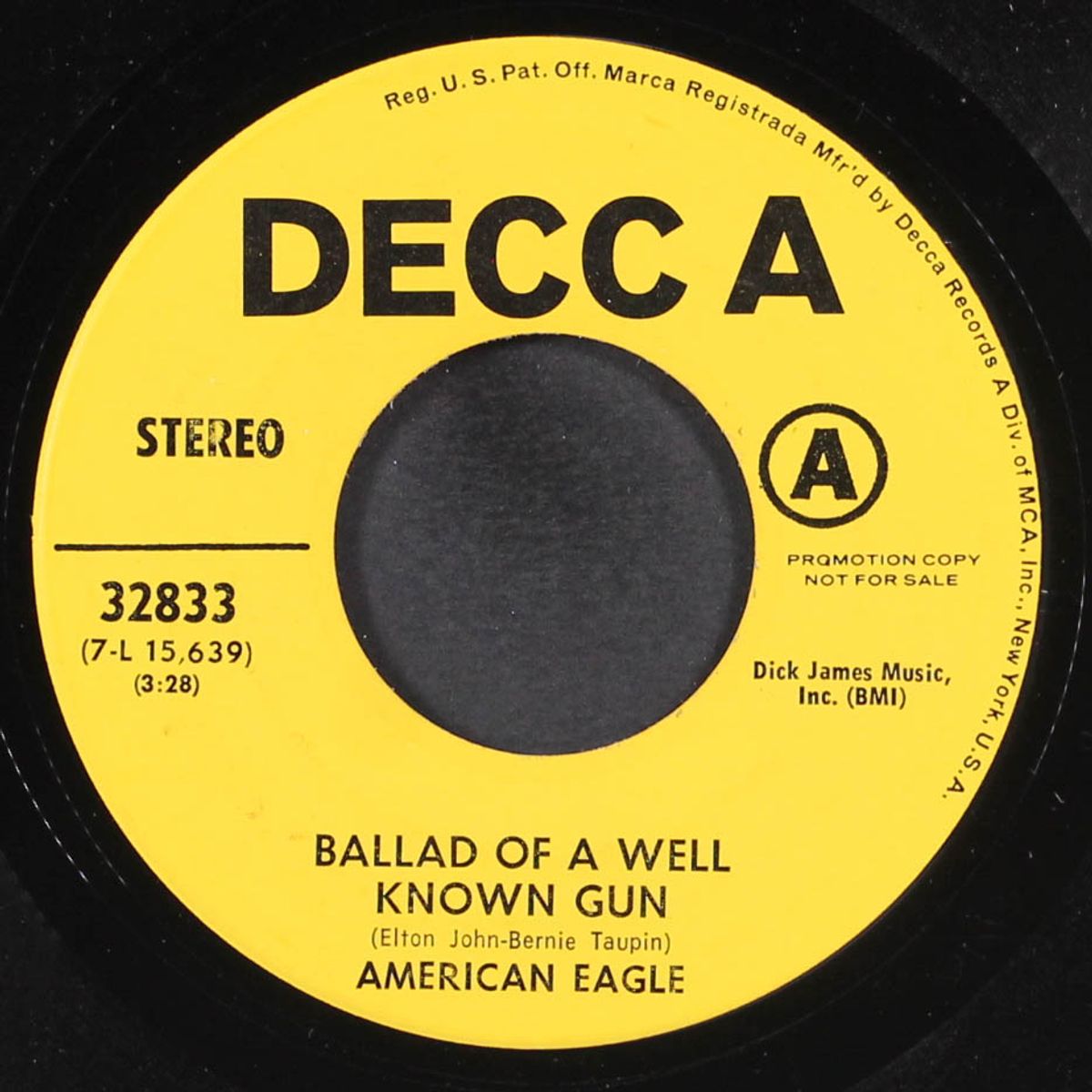 ballad of a well known gun / on the rack by AMERICAN EAGLE