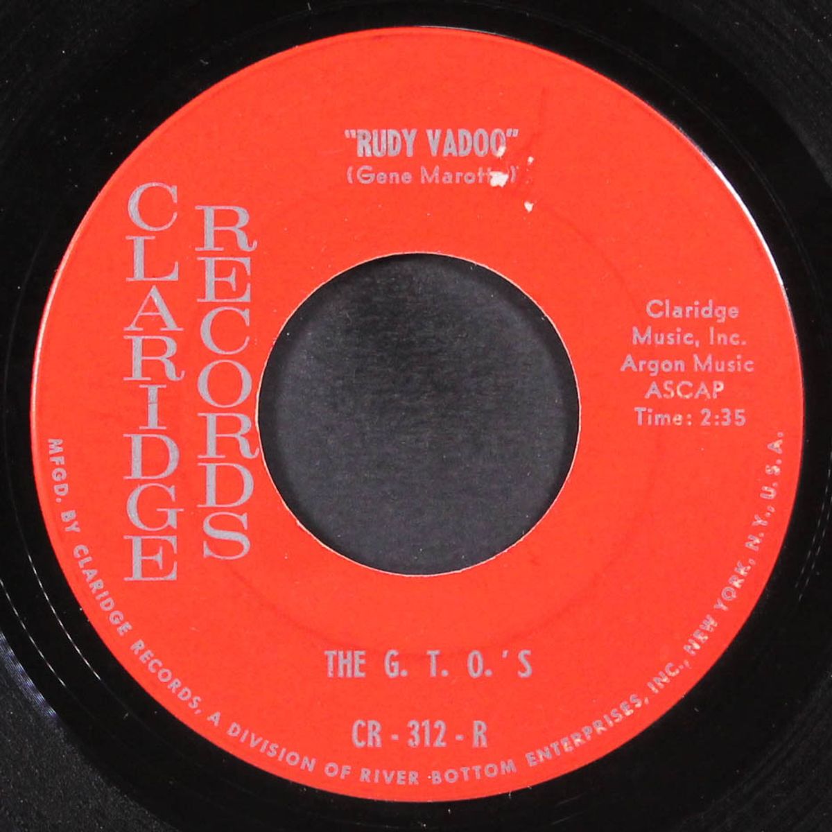 she rides with me / rudy vadoo by G.T.O.'S