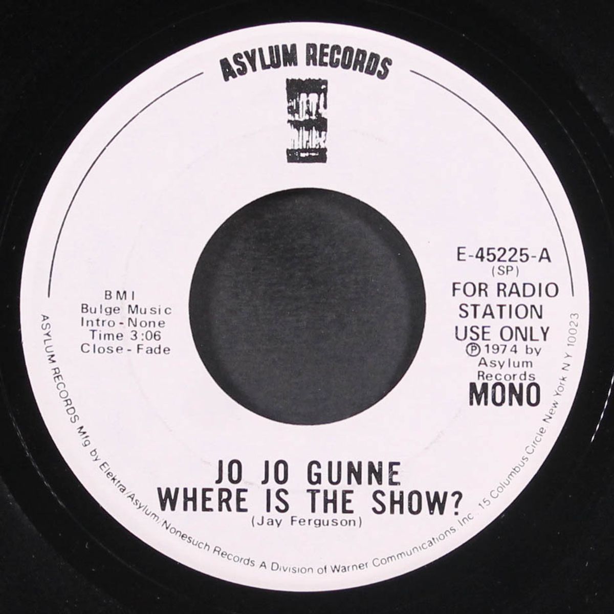 where is the show / (mono) by JO JO GUNNE