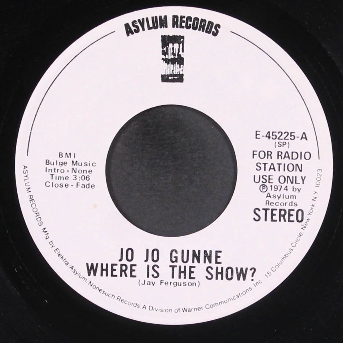 where is the show / (mono) by JO JO GUNNE