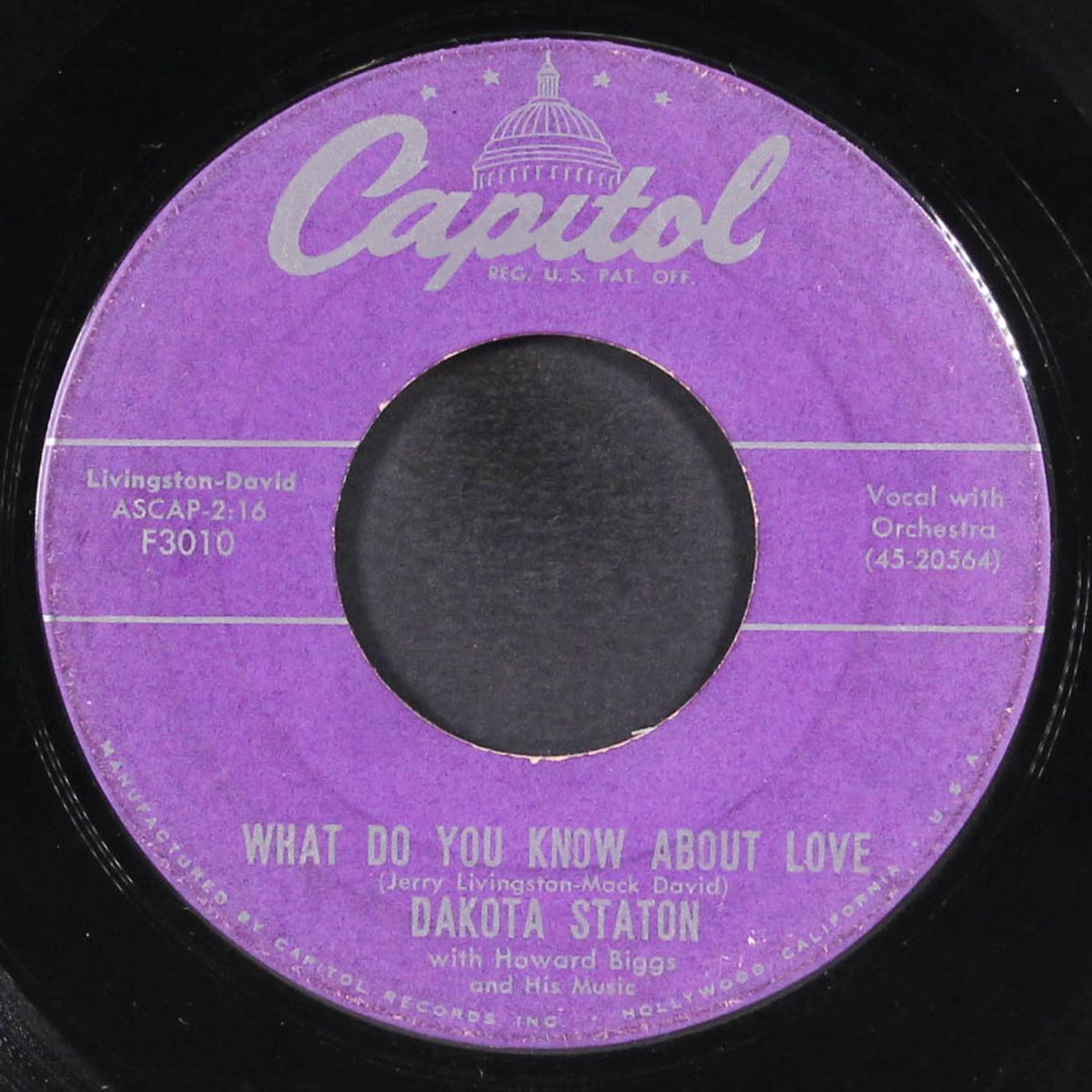 my heart's delight / what do you know about love by DAKOTA STATON