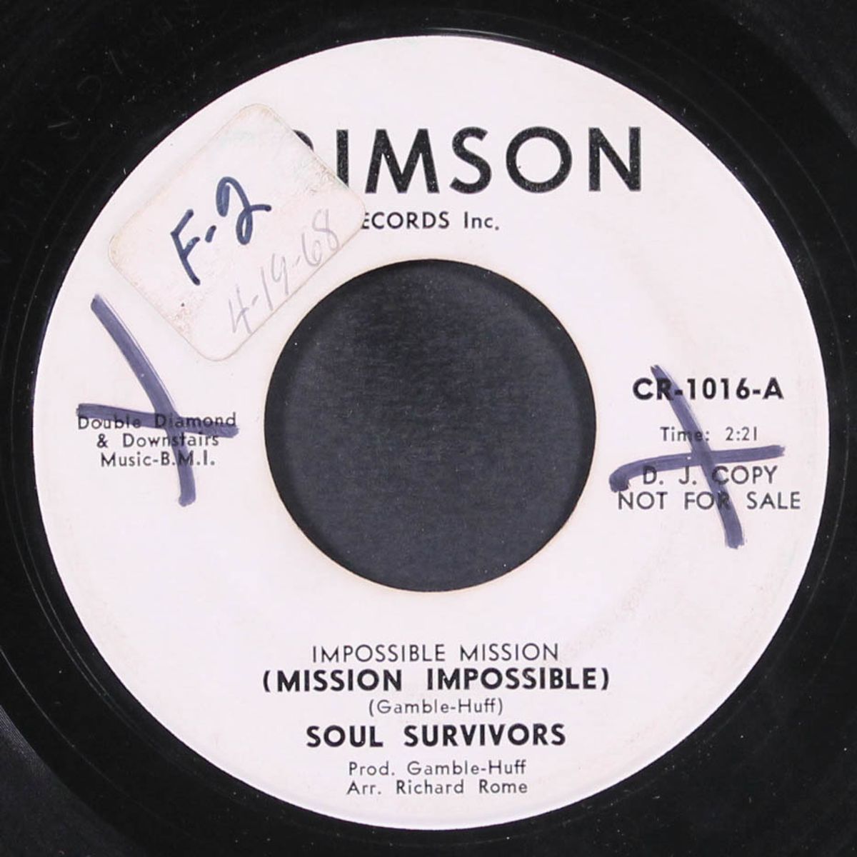 impossible mission / poor man's dream by SOUL SURVIVORS