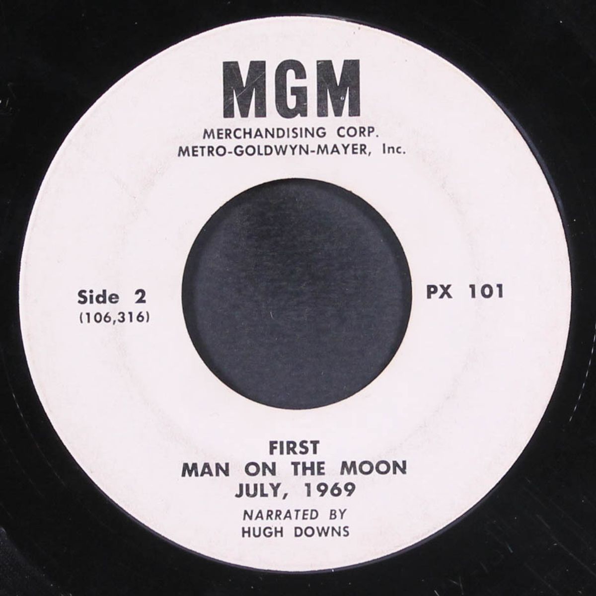 first man on the moon by HUGH DOWNS