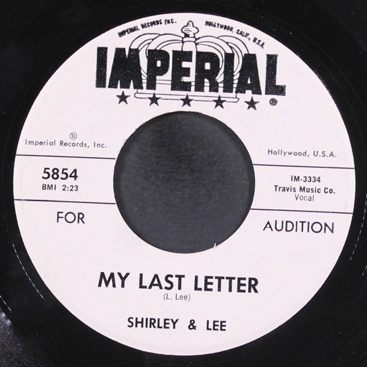 my last letter / i'm old enough by SHIRLEY & LEE