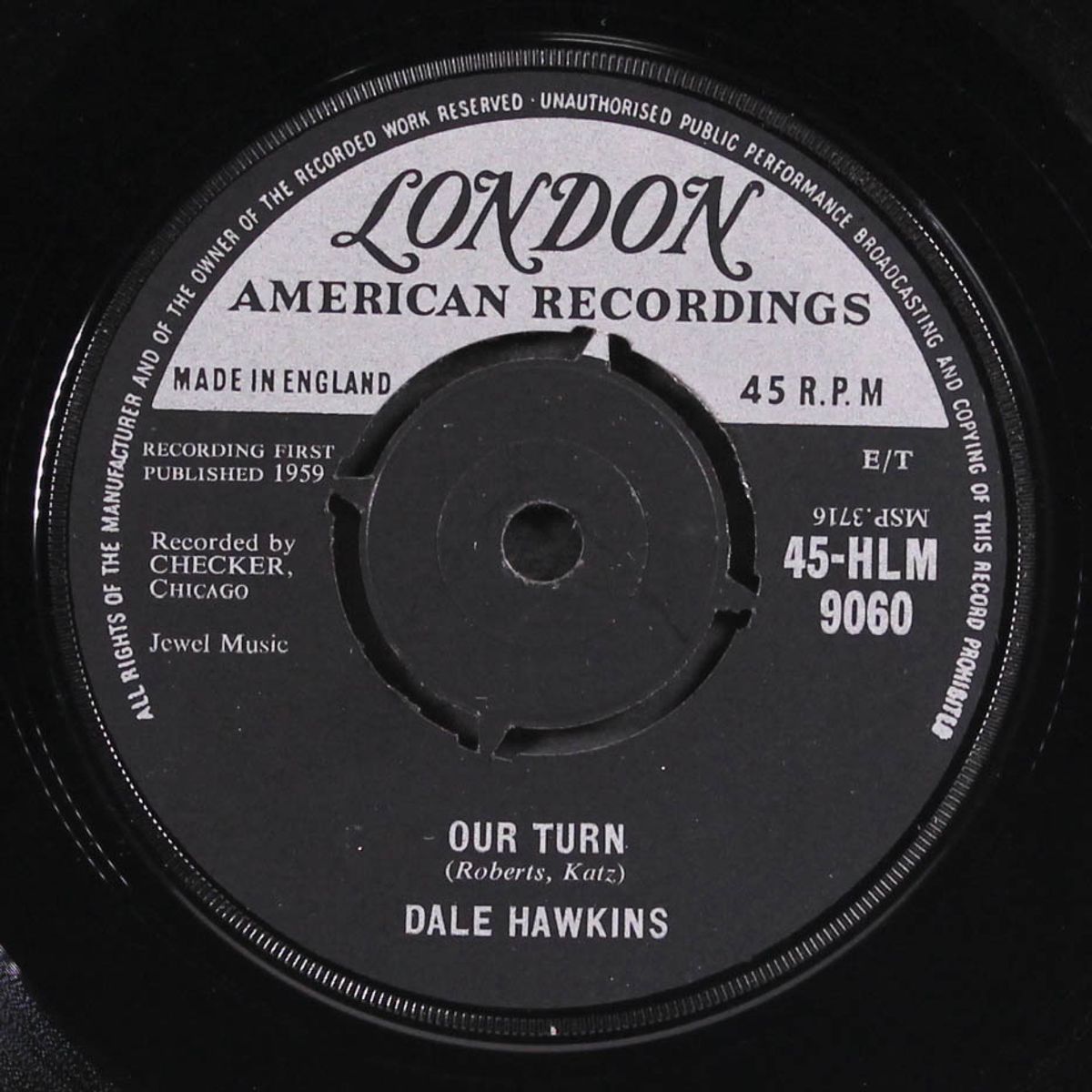 hot dog / our turn by DALE HAWKINS
