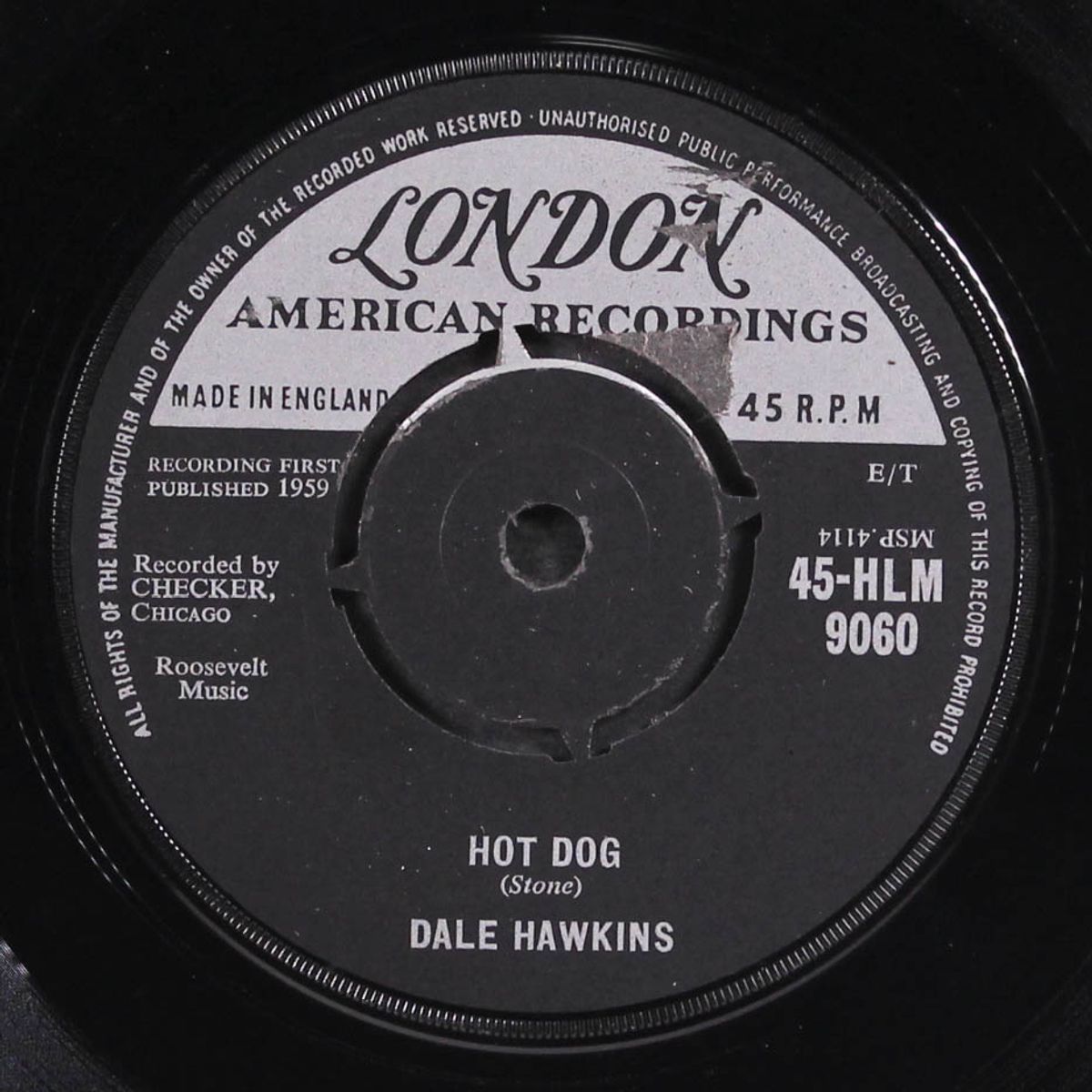 hot dog / our turn by DALE HAWKINS