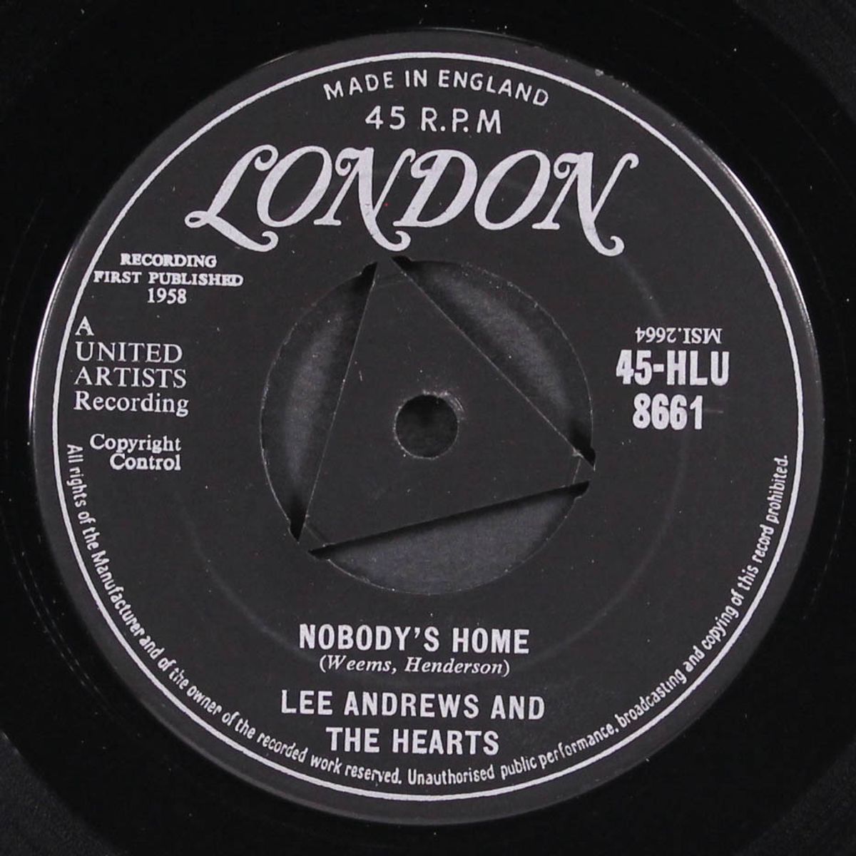 try the impossible / nobody's home by LEE ANDREWS & HEARTS
