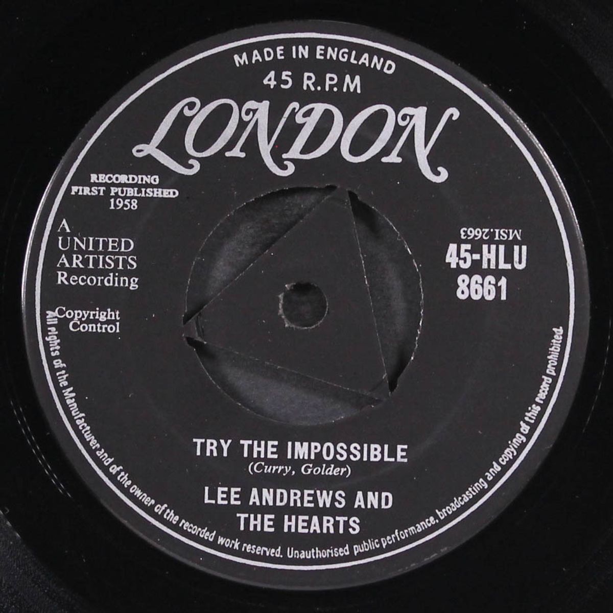 try the impossible / nobody's home by LEE ANDREWS & HEARTS