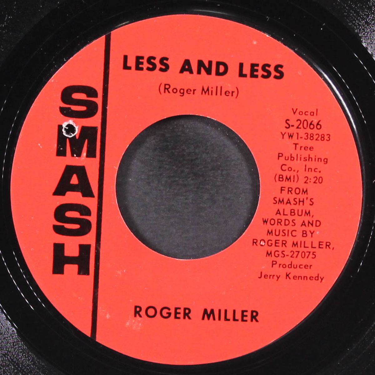 heartbreak hotel / less and less by ROGER MILLER