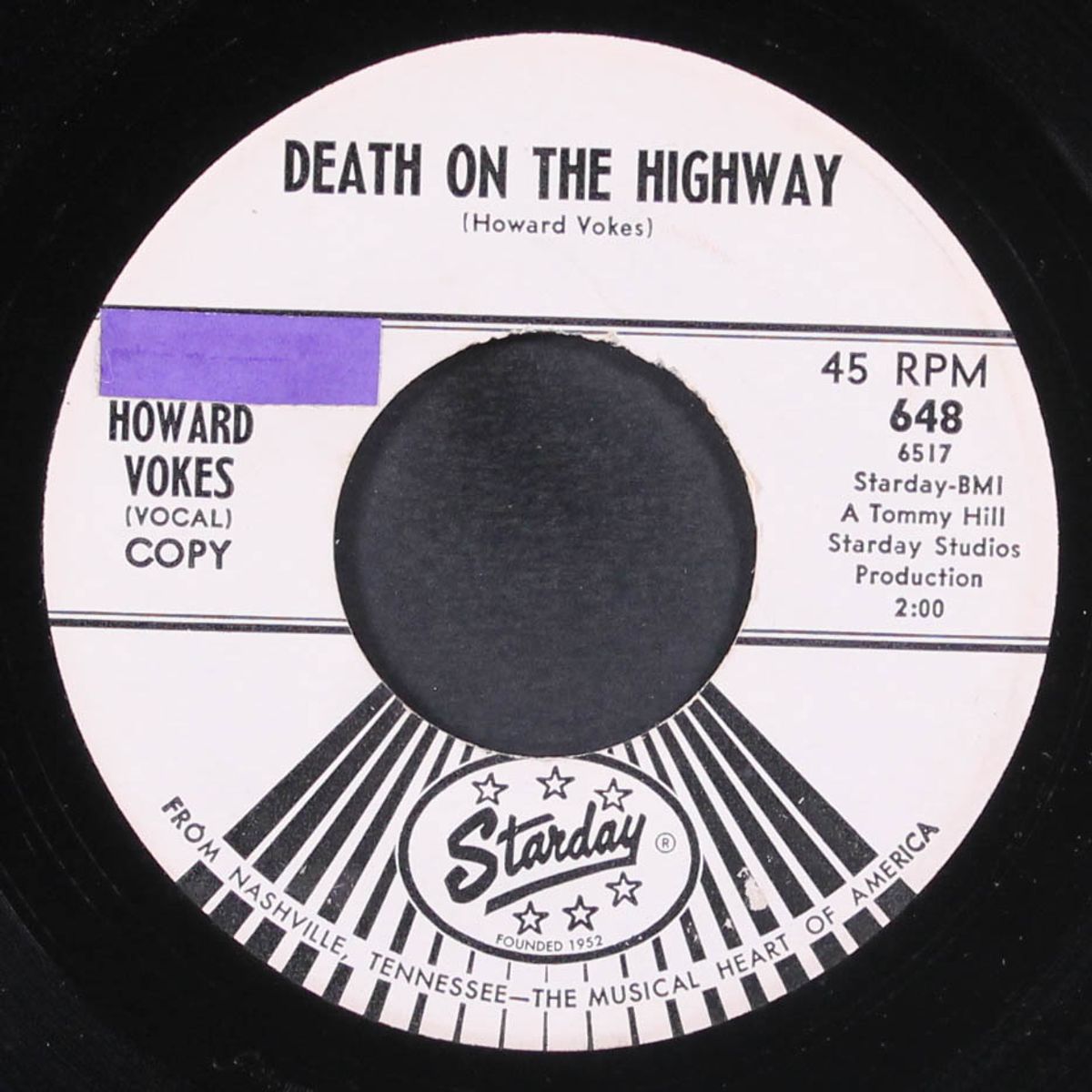 the miner / death on the highway by HOWARD VOKES