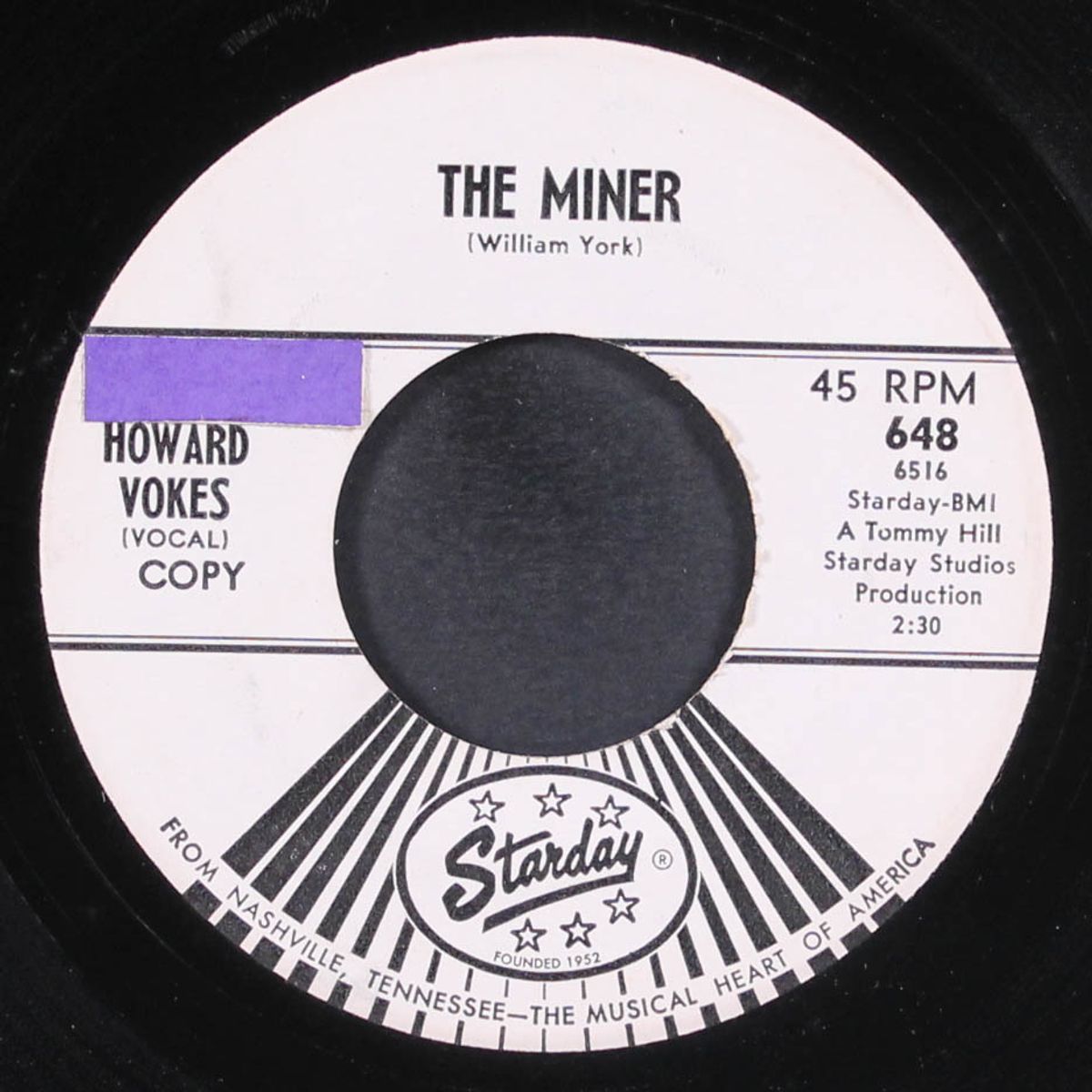 the miner / death on the highway by HOWARD VOKES