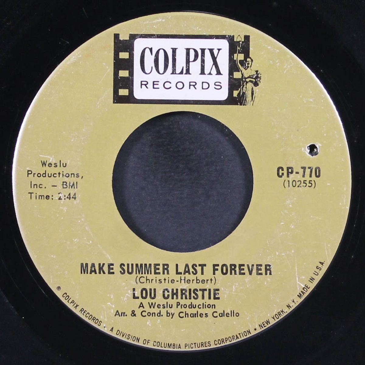 why did you do it baby / make summer last forever by LOU CHRISTIE