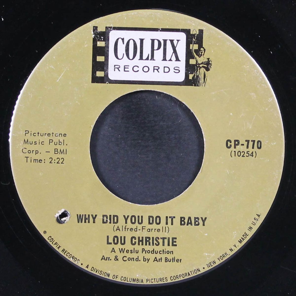 why did you do it baby / make summer last forever by LOU CHRISTIE