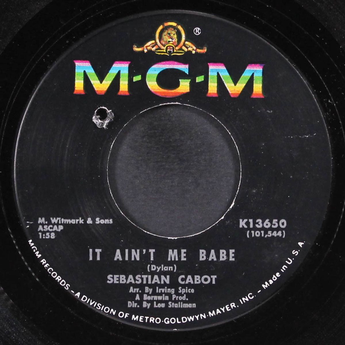 it ain't me babe by SEBASTIAN CABOT