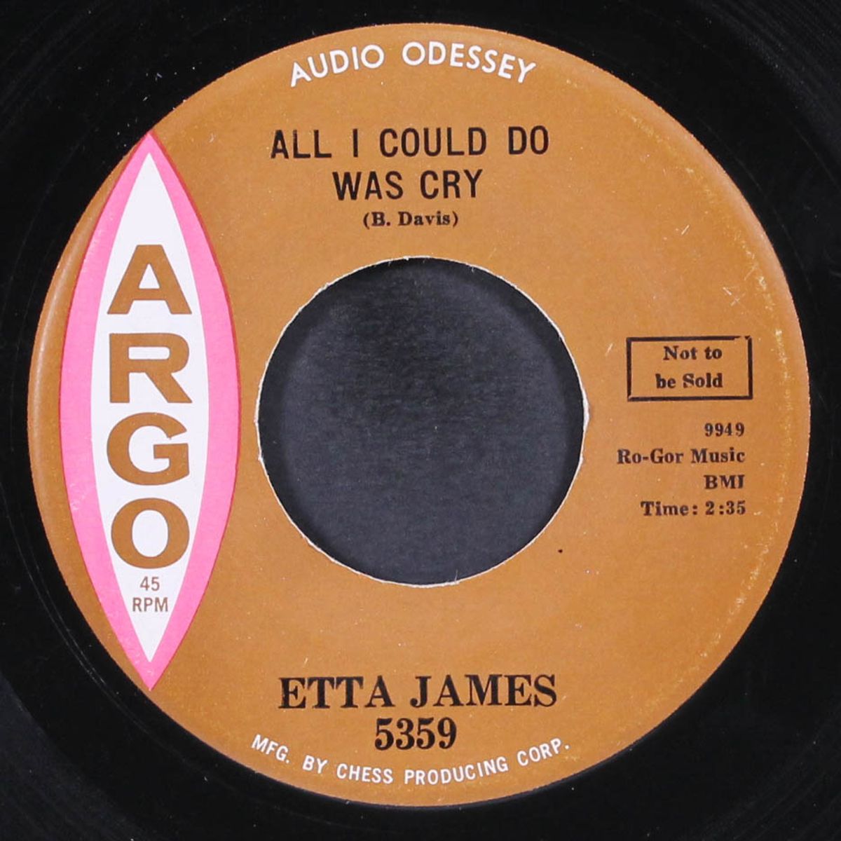 all i could do was cry / girl of my dreams by ETTA JAMES