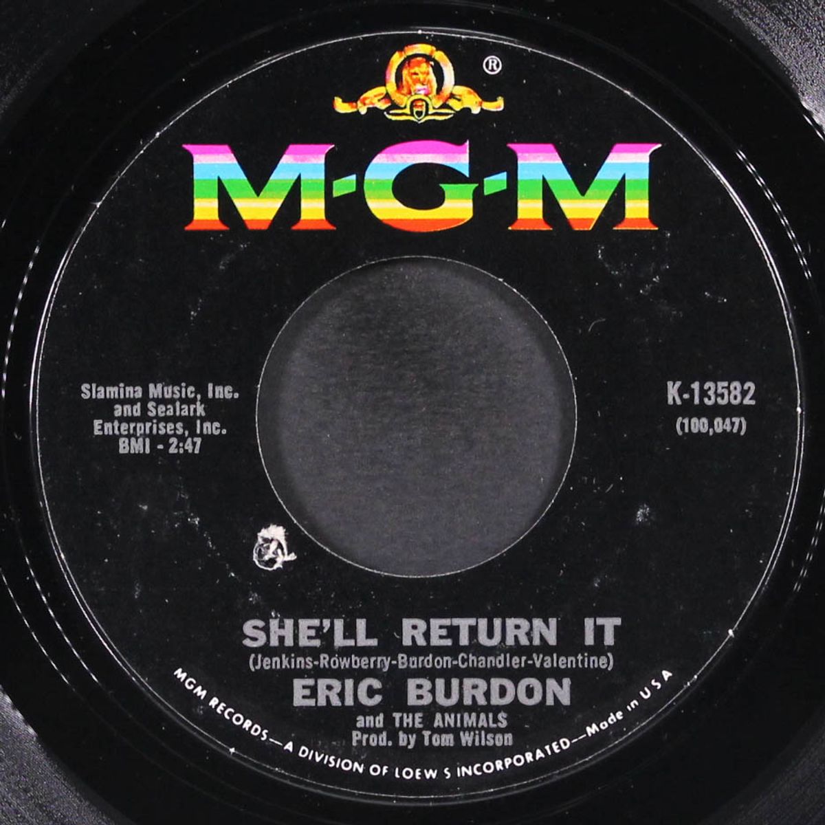 see see rider / she'll return it by ERIC BURDON & ANIMALS