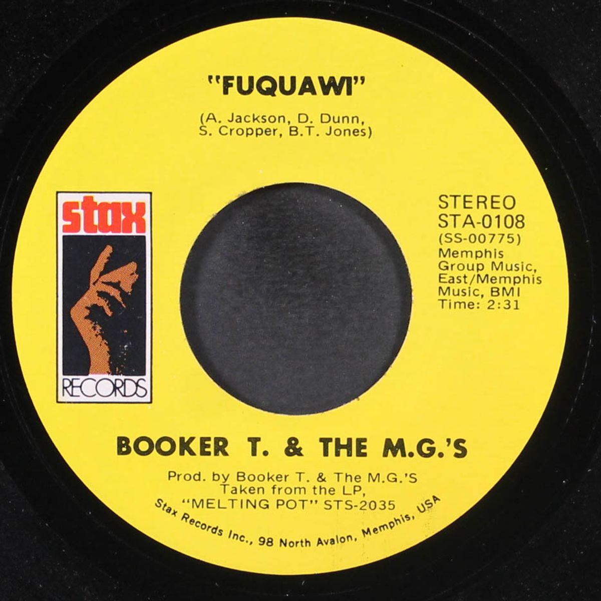 fuquawi / jamaica this morning by BOOKER T & THE MG'S