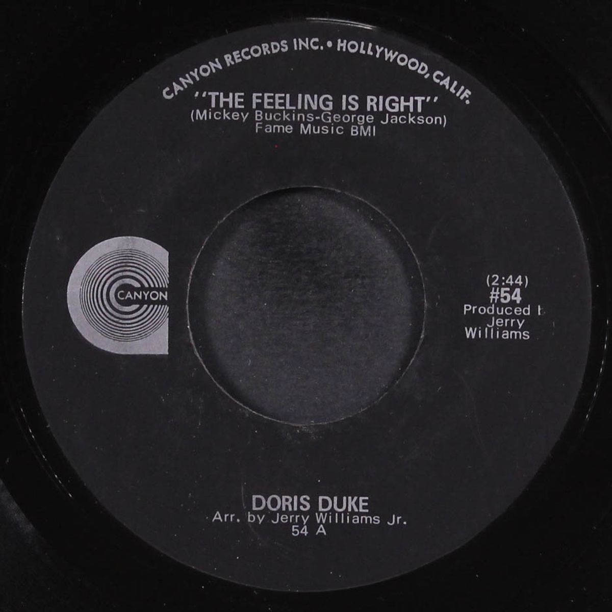 the feeling is right / he's gone by DORIS DUKE
