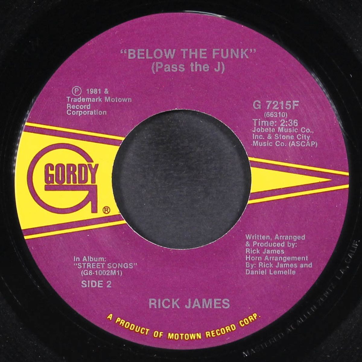 ghetto life / below the funk by RICK JAMES