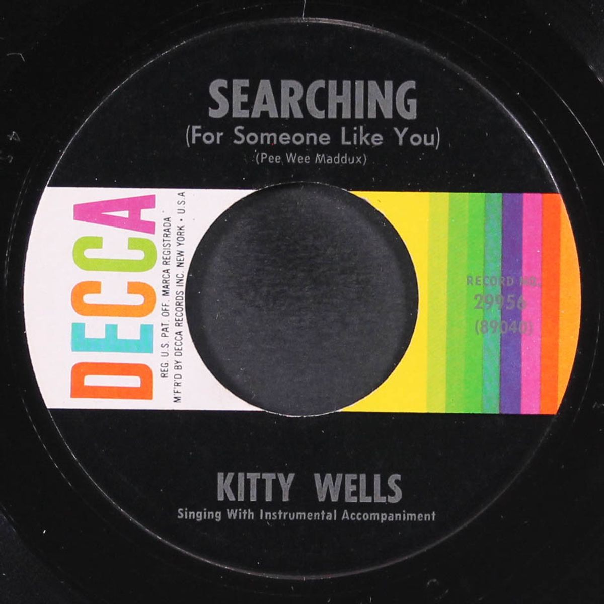 searching / i'd rather stay home by KITTY WELLS