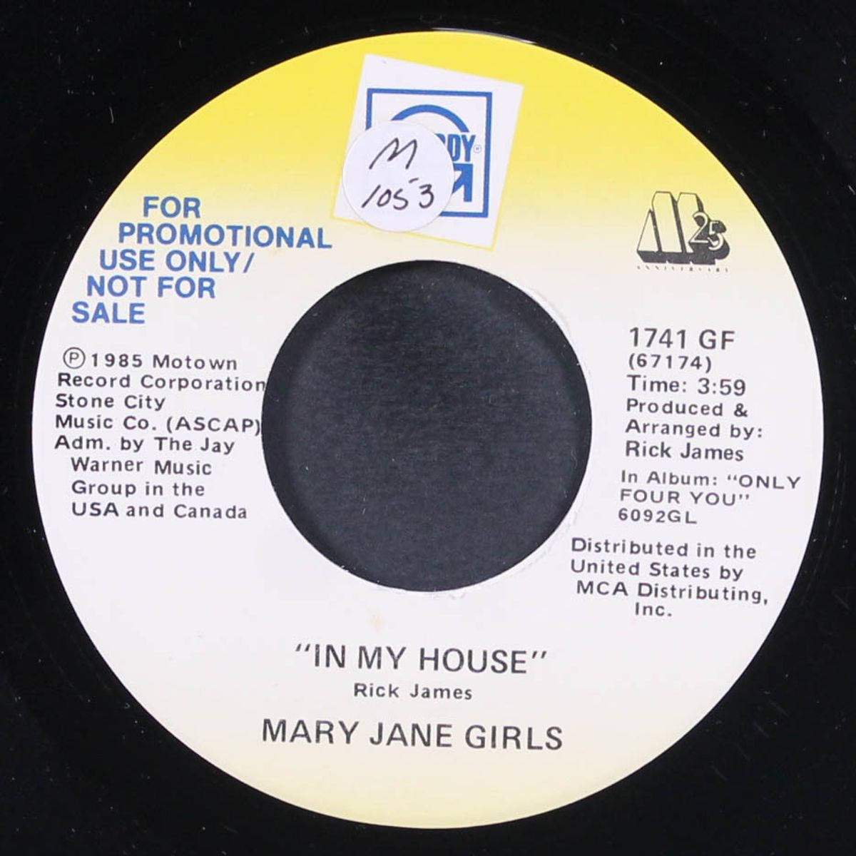 in my house / same by MARY JANE GIRLS