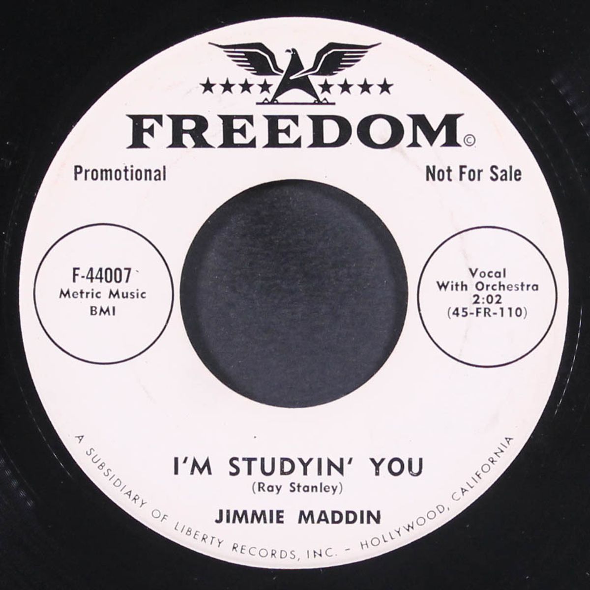 i'm studyin' you / i just can't say goodnight by JIMMIE MADDIN
