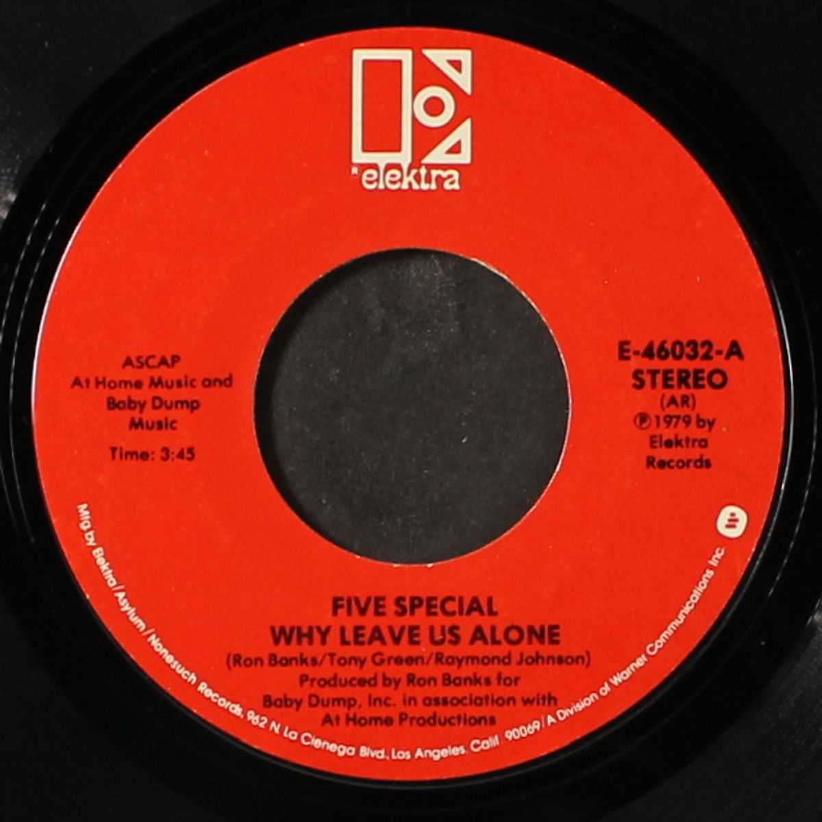 why leave us alone / instrumental by FIVE SPECIAL
