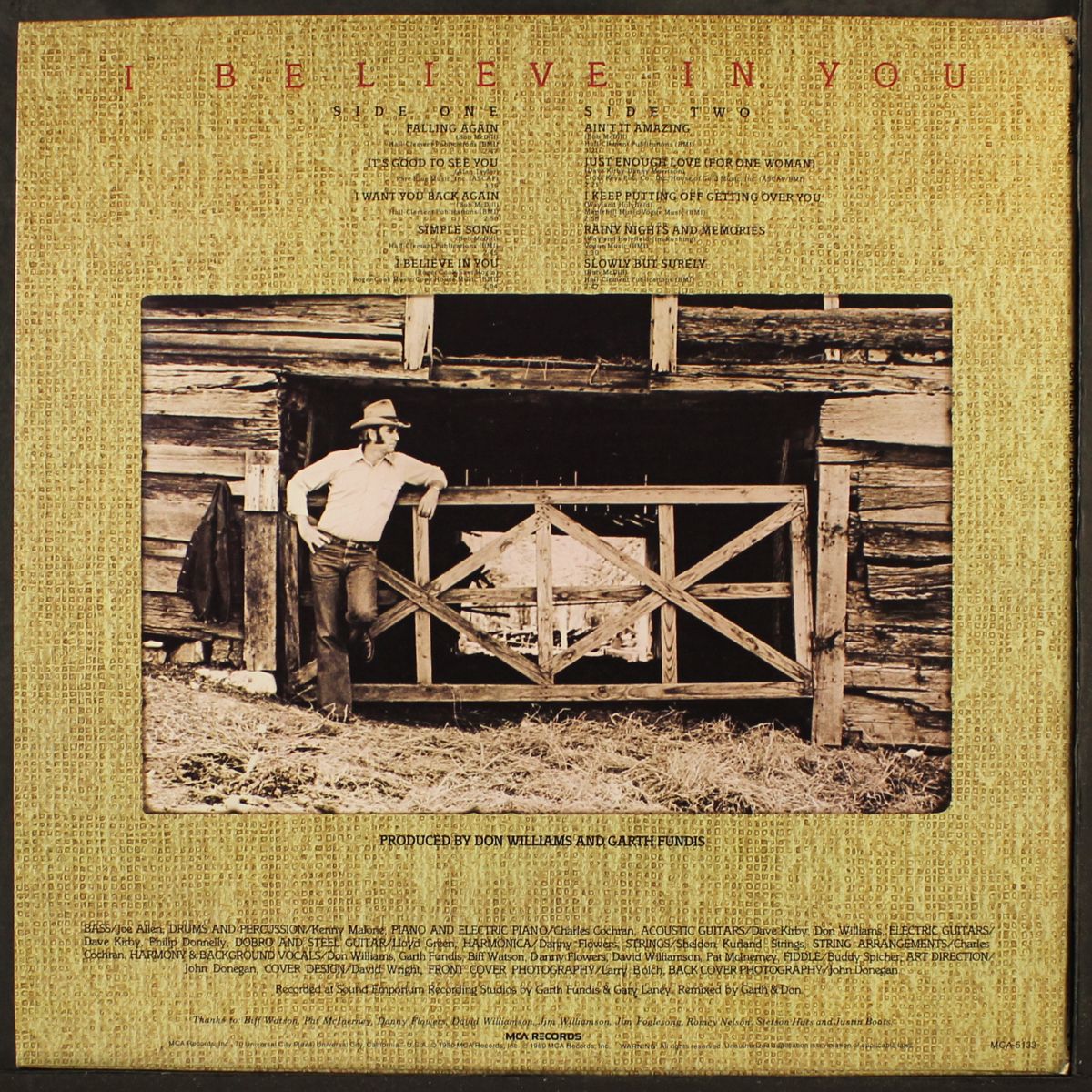 i believe in you by DON WILLIAMS