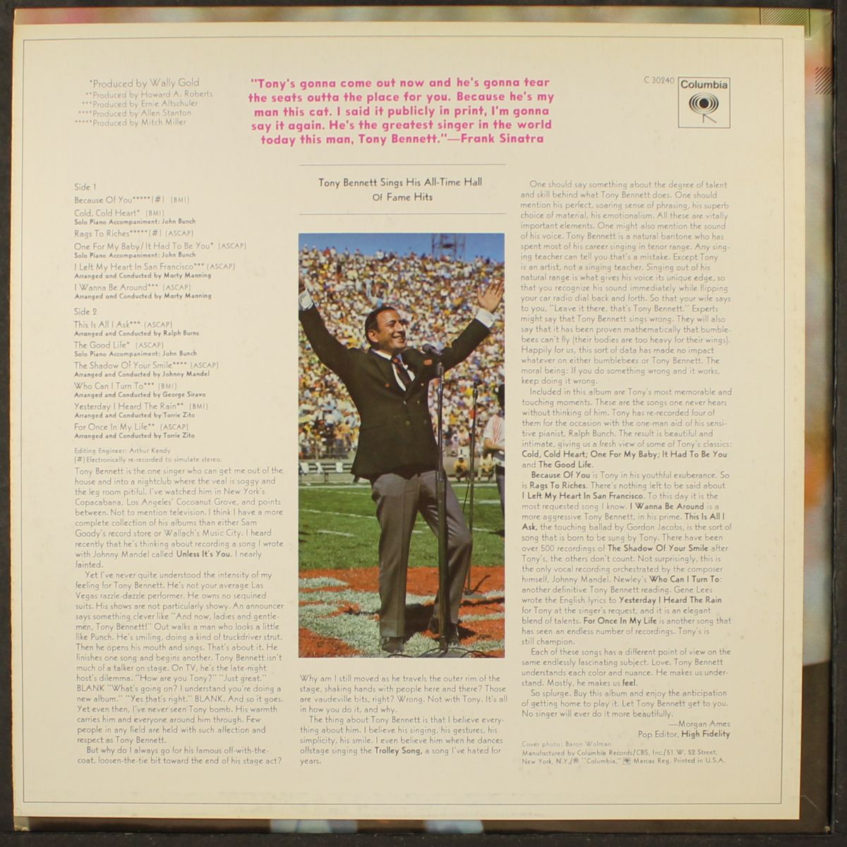 sings his all-time hall of fame hits by TONY BENNETT