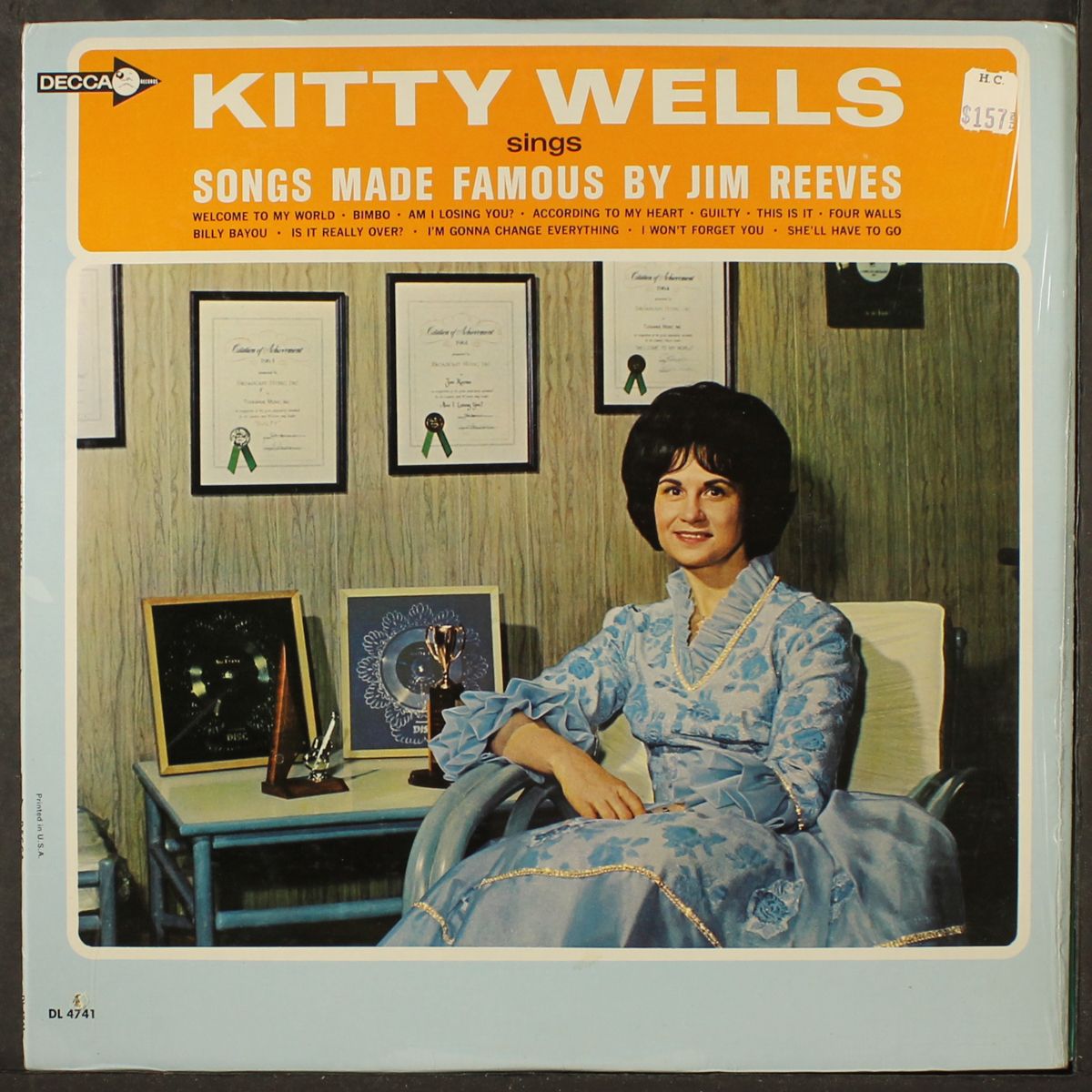 sings songs made famous by jim reeves by KITTY WELLS