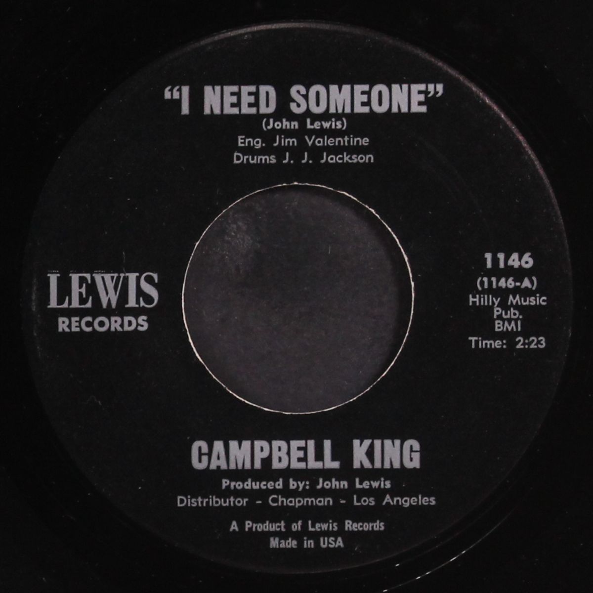 i need someone / locked in the blues by CAMPBELL KING