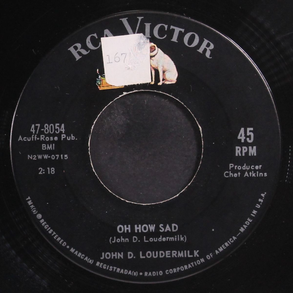 callin' dr. casey / oh how sad by JOHN D. LOUDERMILK