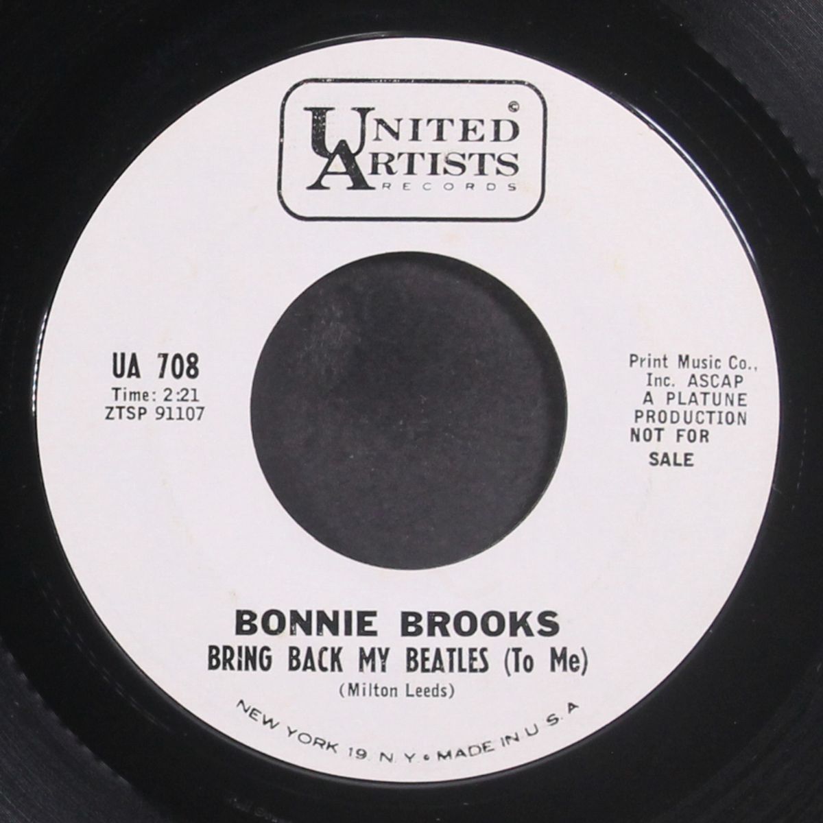 bring back my beatles / a letter from my love by BONNIE BROOKS