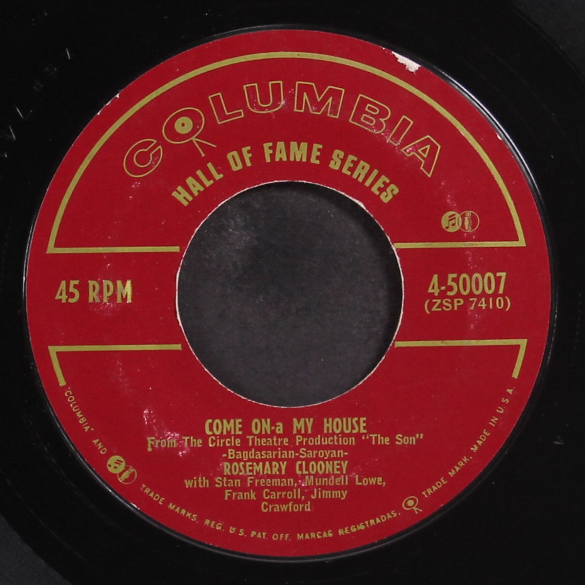 come on-a my house by ROSEMARY CLOONEY
