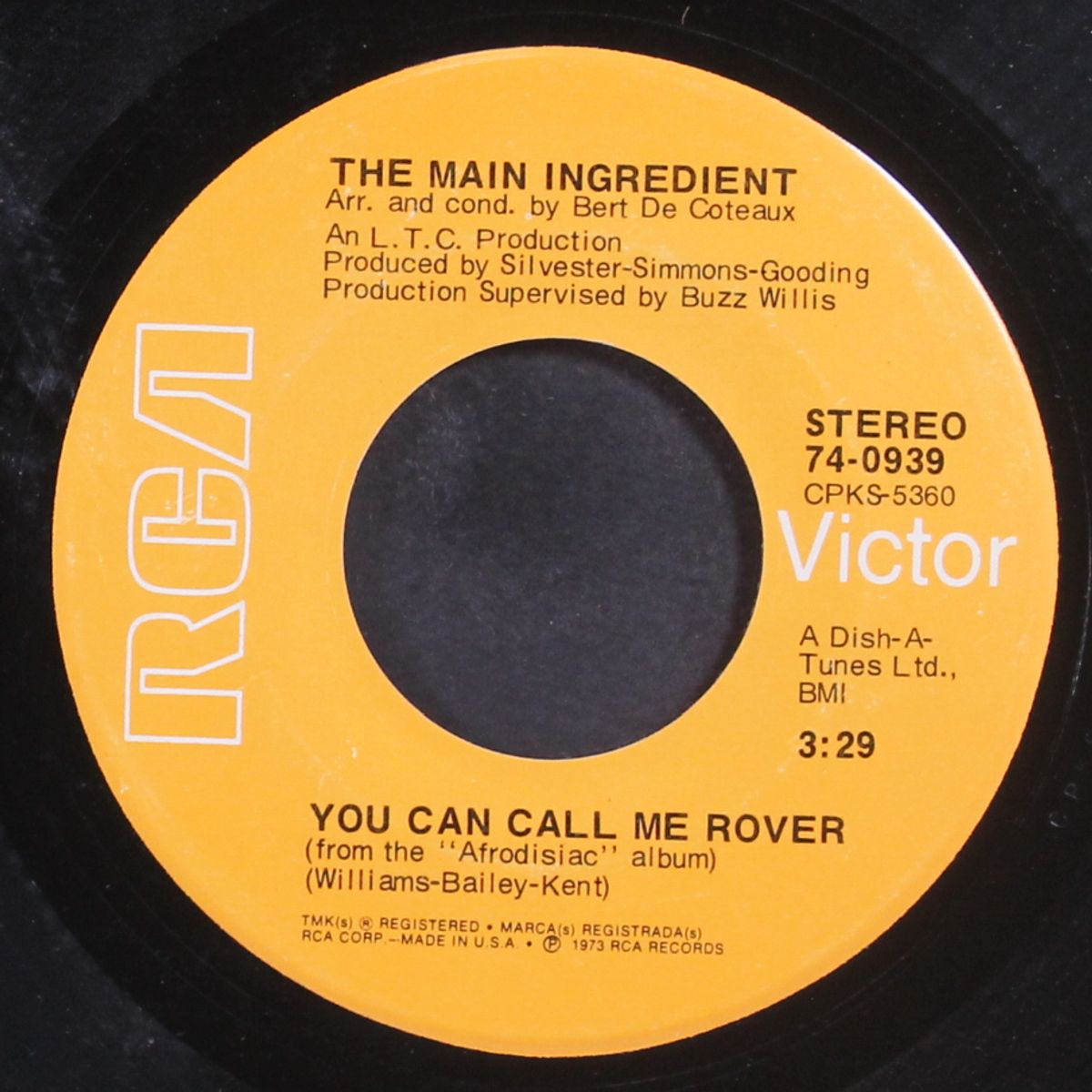 you can call me rover / i'm better off without you by MAIN INGREDIENT