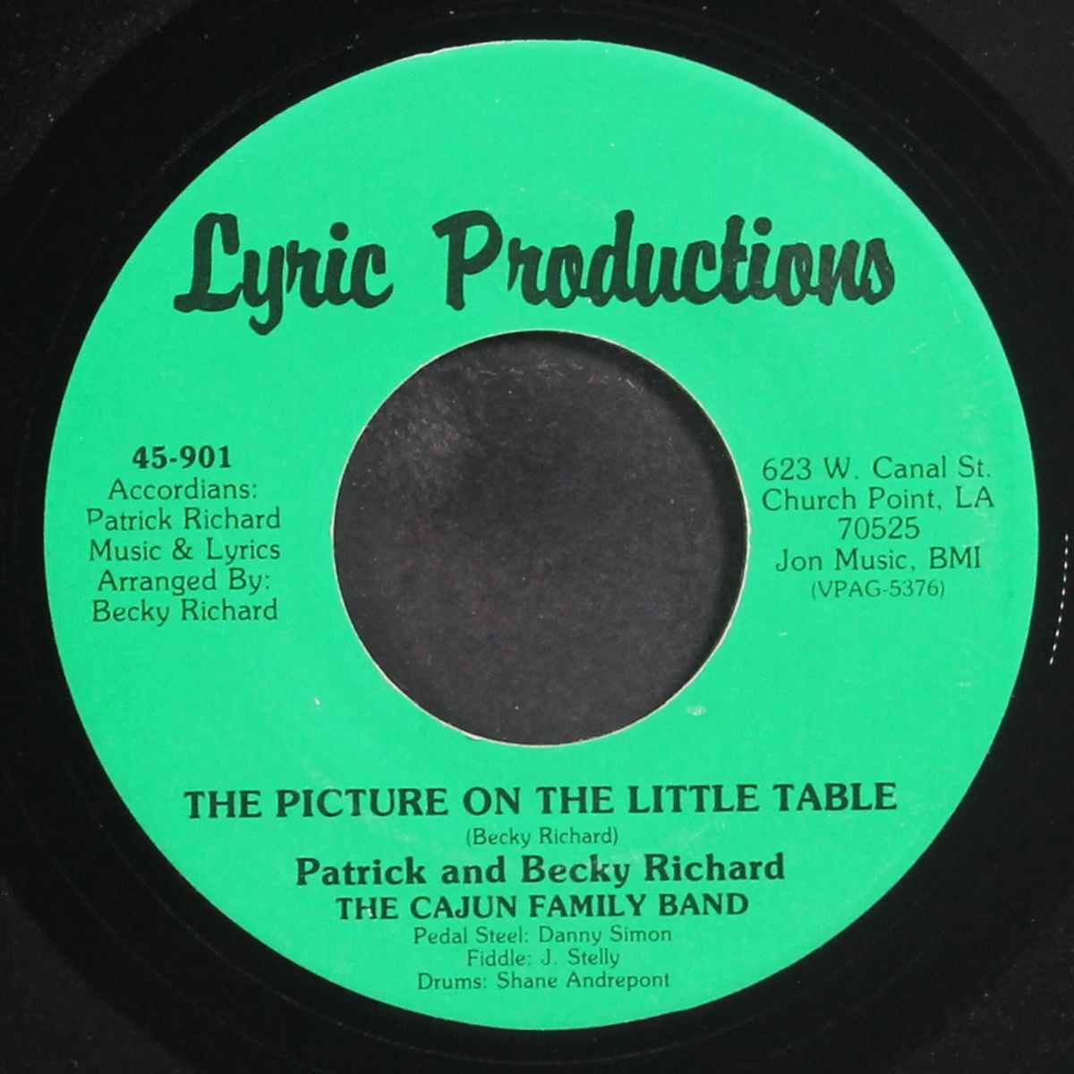 keep a knockin' / the picture on the little table by PATRICK & BECKY RICHARD & CAJUN FAMILY BAND