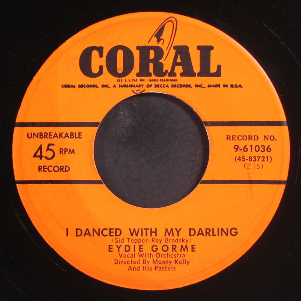 i danced with my darling by EYDIE GORME
