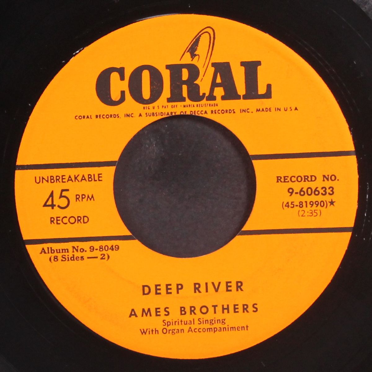 dry bones / deep river by AMES BROTHERS