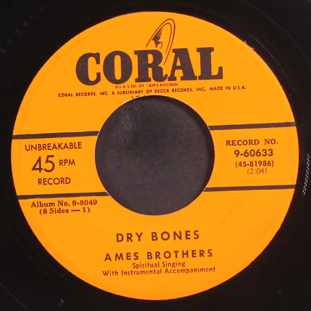 dry bones / deep river by AMES BROTHERS