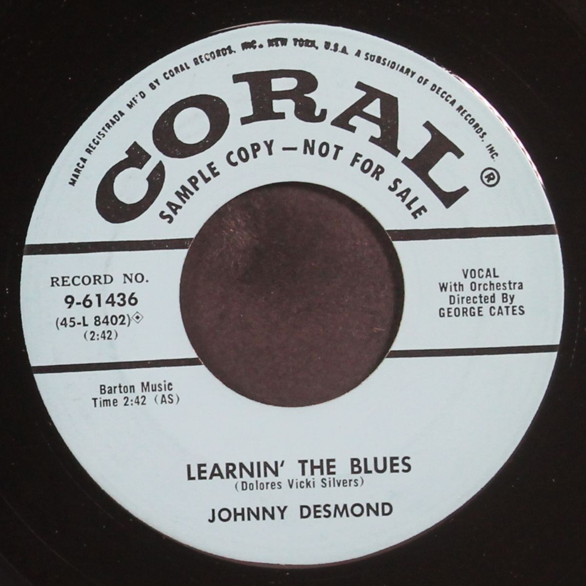 learnin' the blues by JOHNNY DESMOND