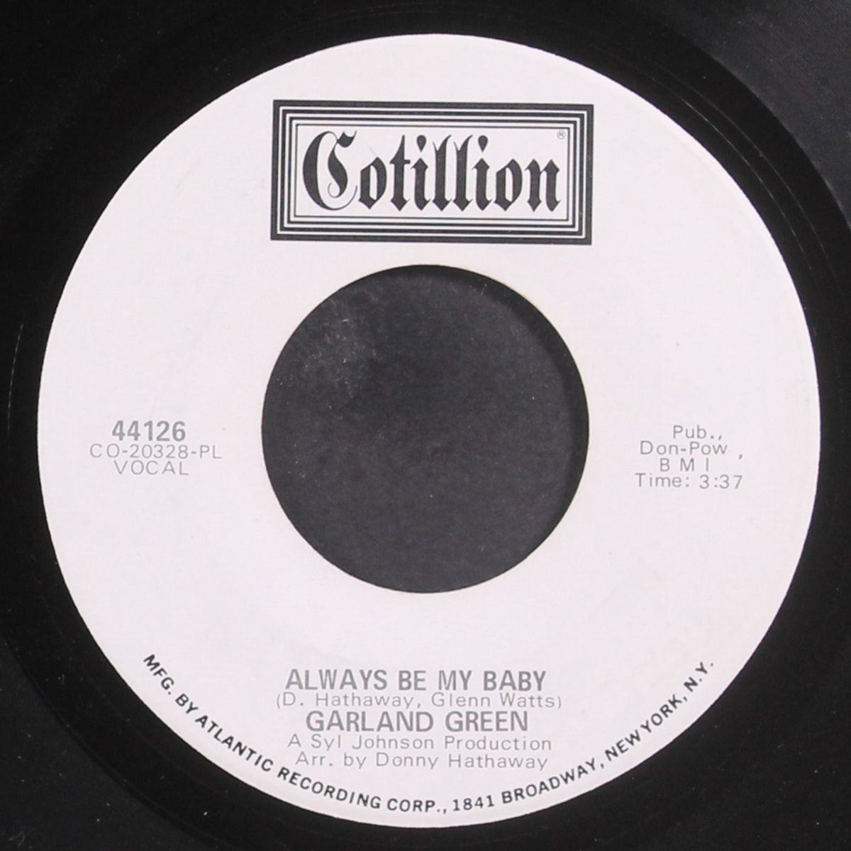 just my way of loving you / always be my baby by GARLAND GREEN