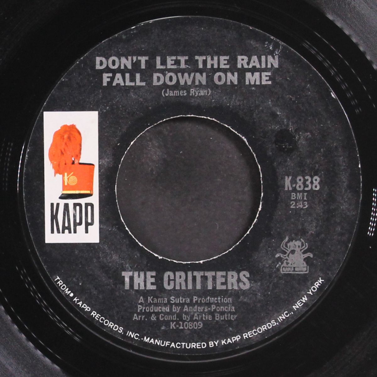 don't let the rain fall down on me / walk like a man again by CRITTERS