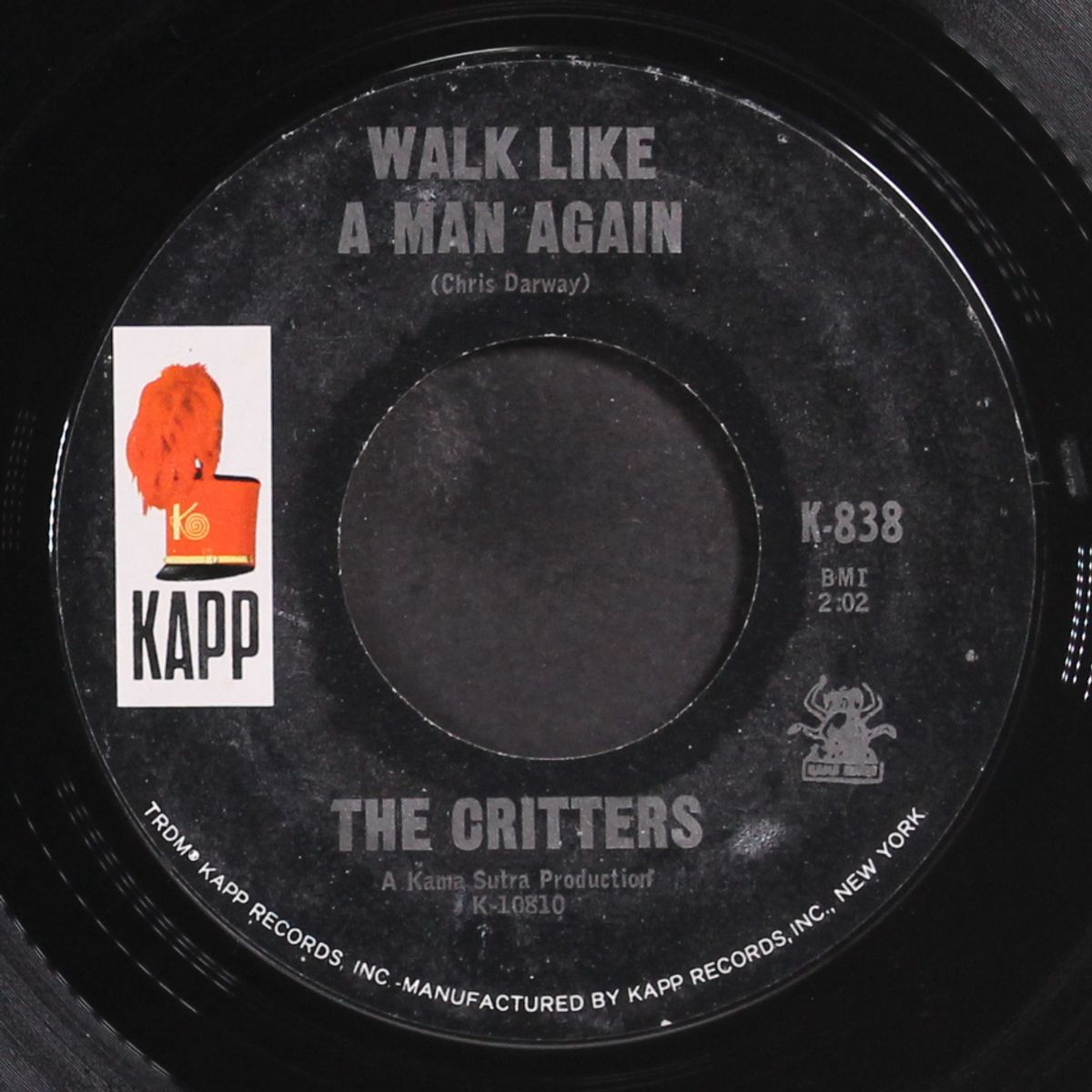 don't let the rain fall down on me / walk like a man again by CRITTERS