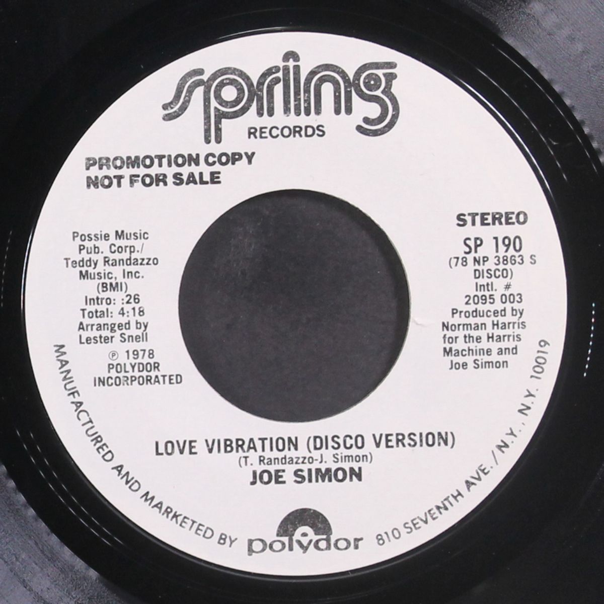 love vibration / disco version by JOE SIMON